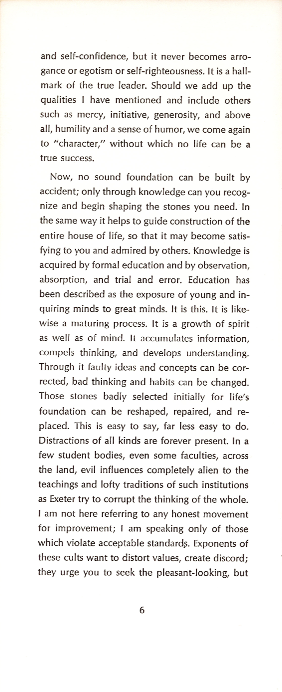 Eisenhower Commencement Address 1966 - Page 8